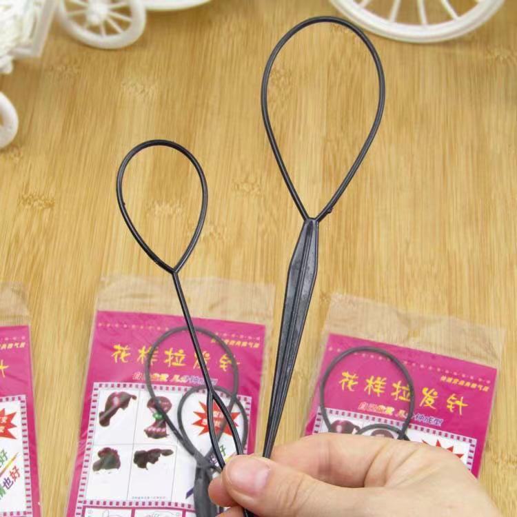 Girls Hair Puller Pin Hair Band Updo Hair Puller Pin Hair Extension Tool Portable Convenient Hair Stick Pattern Hair-Pulling Tool