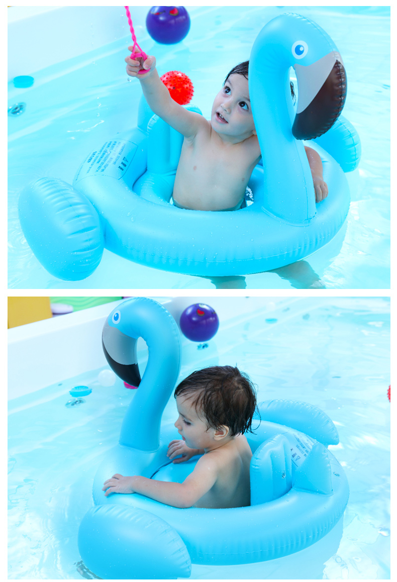 Swimming Ring Children Flamingo Swan Yellow Duck Water Inflatable Toys Animal Mount Floating Bed