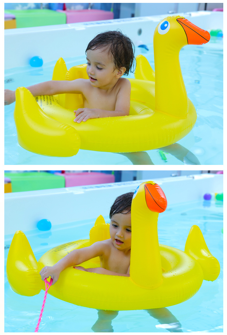 Swimming Ring Children Flamingo Swan Yellow Duck Water Inflatable Toys Animal Mount Floating Bed