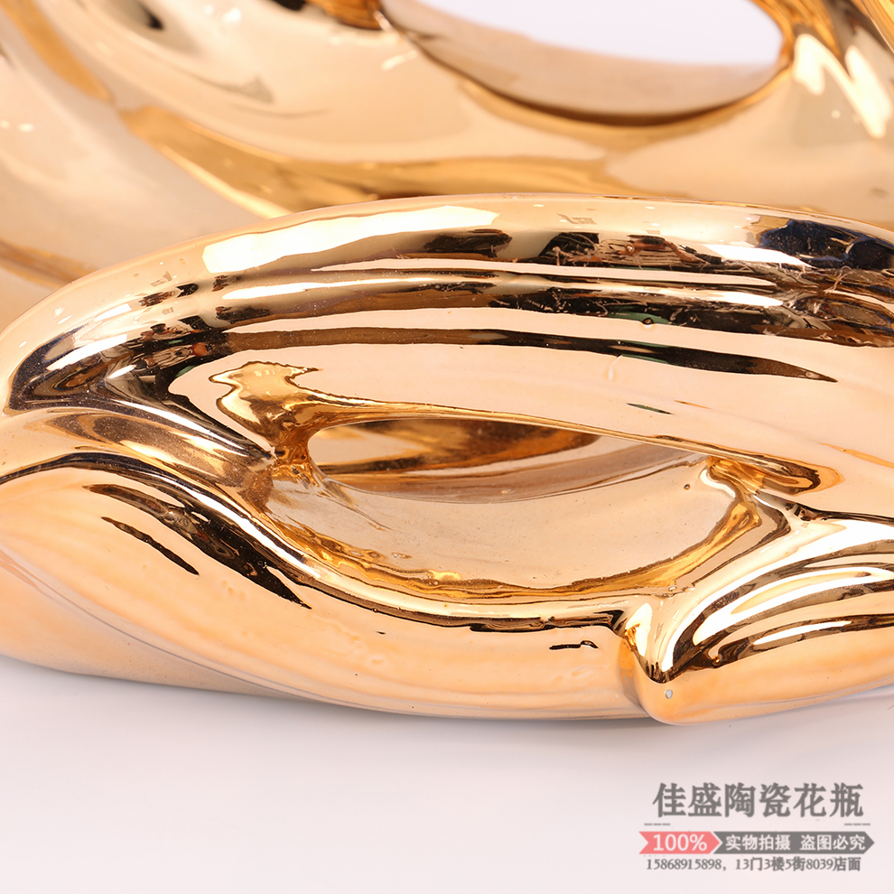 Wine Cabinet Living Room Decorations Creative Home Decoration Ceramic Neo Chinese Style Ornaments Swan Fruit Plate Candy Plate Modern Furnishings
