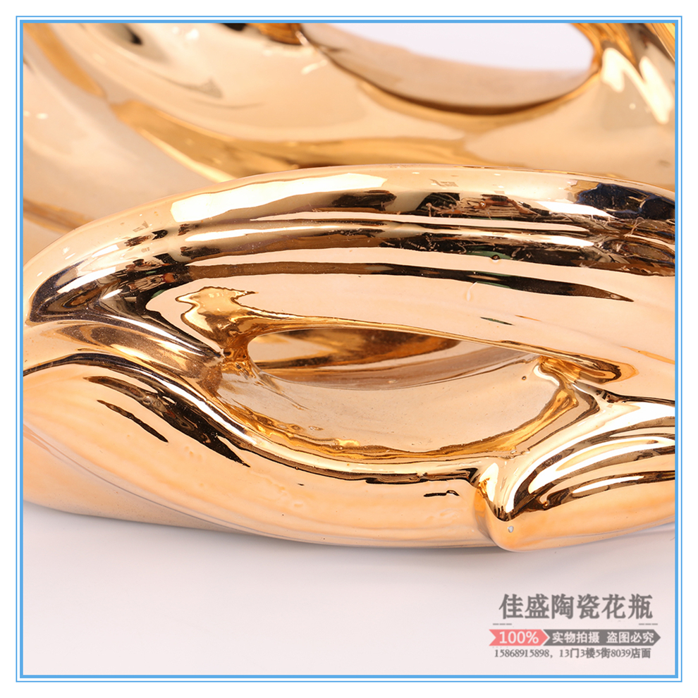 Wine Cabinet Living Room Decorations Creative Home Decoration Ceramic Neo Chinese Style Ornaments Swan Fruit Plate Candy Plate Modern Furnishings