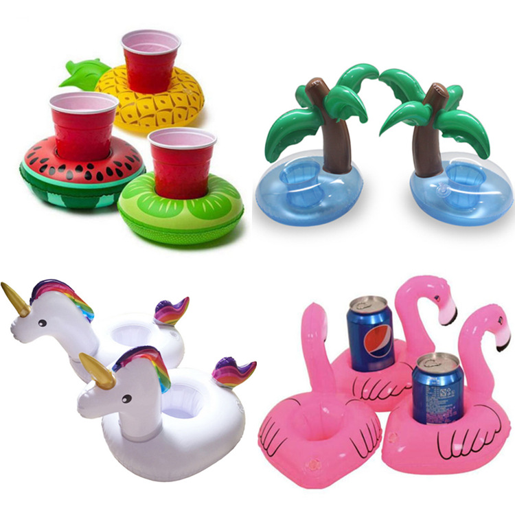 Unicorn Pineapple watermelon lemon Flamingo black pink Swan water pool drink cup prop for travel shoot