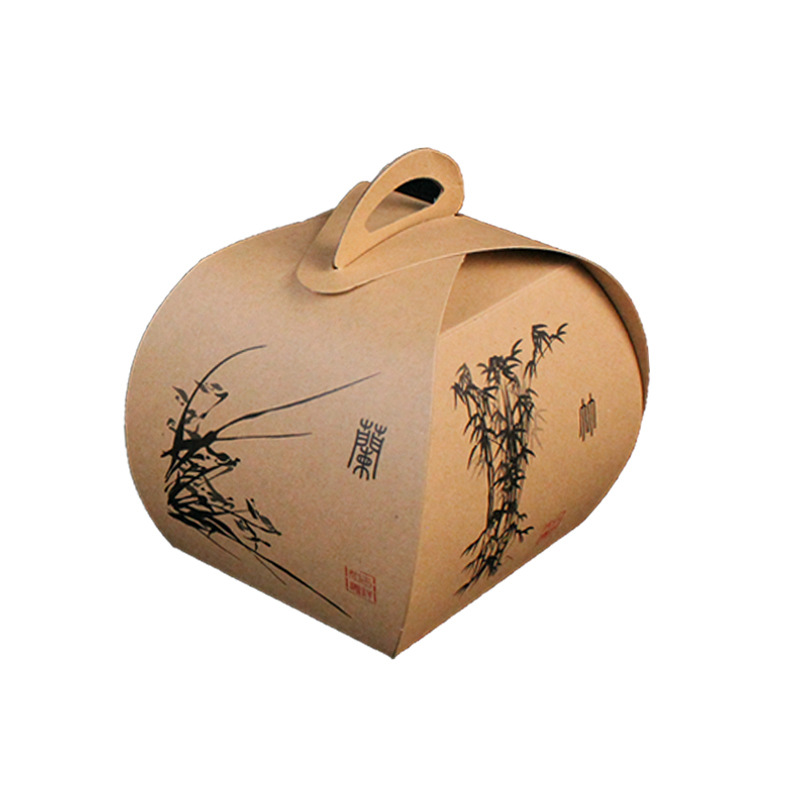 Creative Cold Dish Plate Decorations Kraft Box Artistic Cuisine Dishes Decoration Wedding Festival Kraft Paper Box 100 Pieces