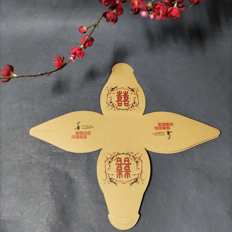 Creative Cold Dish Plate Decorations Kraft Box Artistic Cuisine Dishes Decoration Wedding Festival Kraft Paper Box 100 Pieces