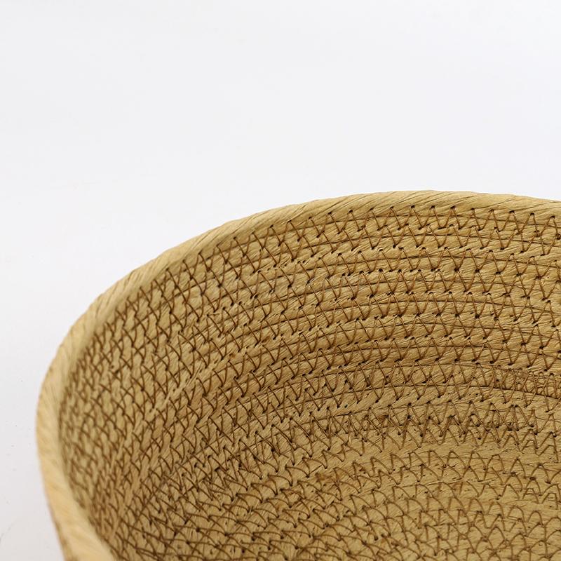 Hand-Woven Paper String Storage Basket Candy Plate Snack Storage Basket Jewelry Basket Coffee Table Top Storage Box