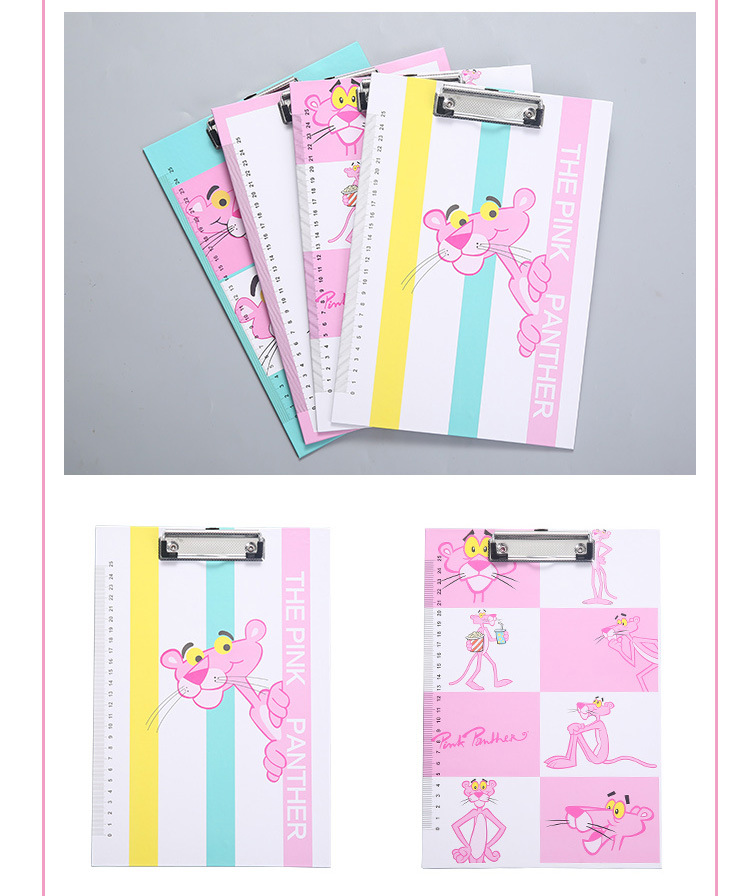 A4 Cartoon Paper Plate Holder Pink Unicorn Sheep Tuo Pink Leopard Macaron Color File Folder Hanging Folder