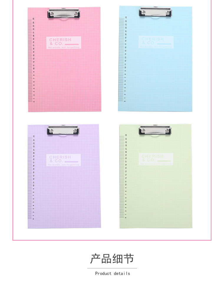 A4 Cartoon Paper Plate Holder Pink Unicorn Sheep Tuo Pink Leopard Macaron Color File Folder Hanging Folder