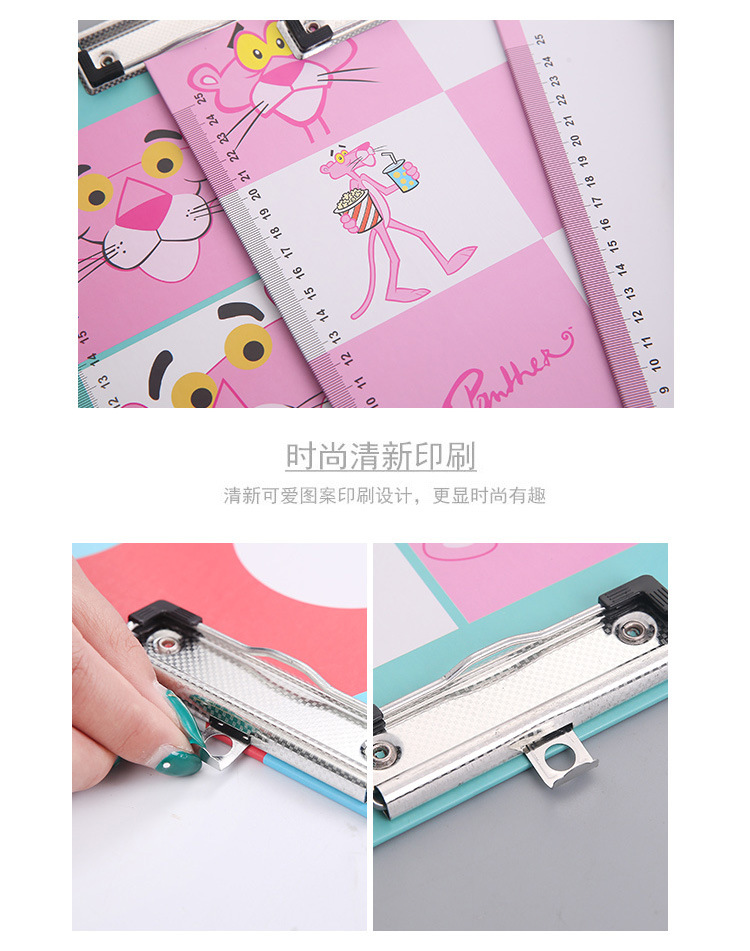 A4 Cartoon Paper Plate Holder Pink Unicorn Sheep Tuo Pink Leopard Macaron Color File Folder Hanging Folder