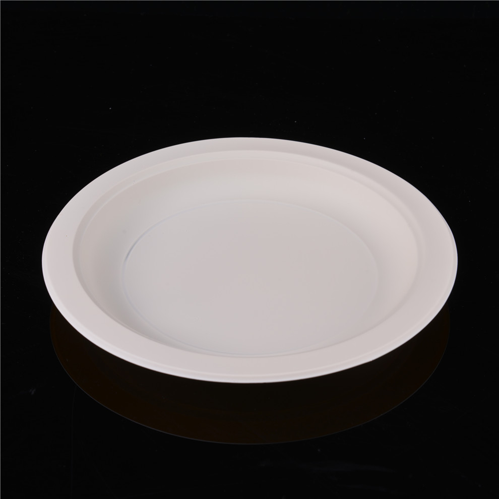 Disposable Paper Tray Paper Bowl High Quality Sugarcane Pulp Natural Degradable Thickened Food Cake Barbecue Plate round Bowl