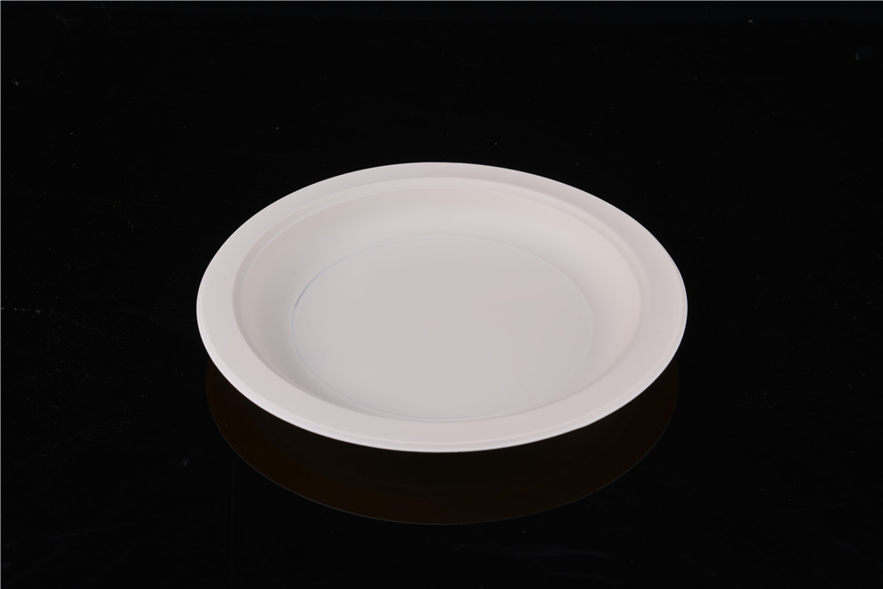 Disposable Paper Tray Paper Bowl High Quality Sugarcane Pulp Natural Degradable Thickened Food Cake Barbecue Plate round Bowl