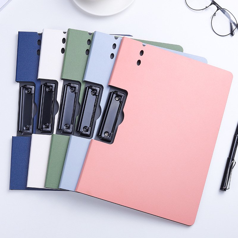 Kabaxiong Office Supplies Vertical Horizontal Secretary Folder Plate Holder A4 Info Booklet Test Paper Storage Clip Base Plate