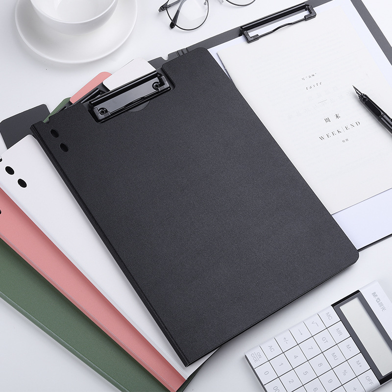 Kabaxiong Office Supplies Vertical Horizontal Secretary Folder Plate Holder A4 Info Booklet Test Paper Storage Clip Base Plate