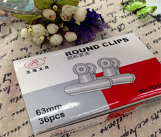 Dovetail clamp plate clamp plastic transparent paper books circle clip 38mm