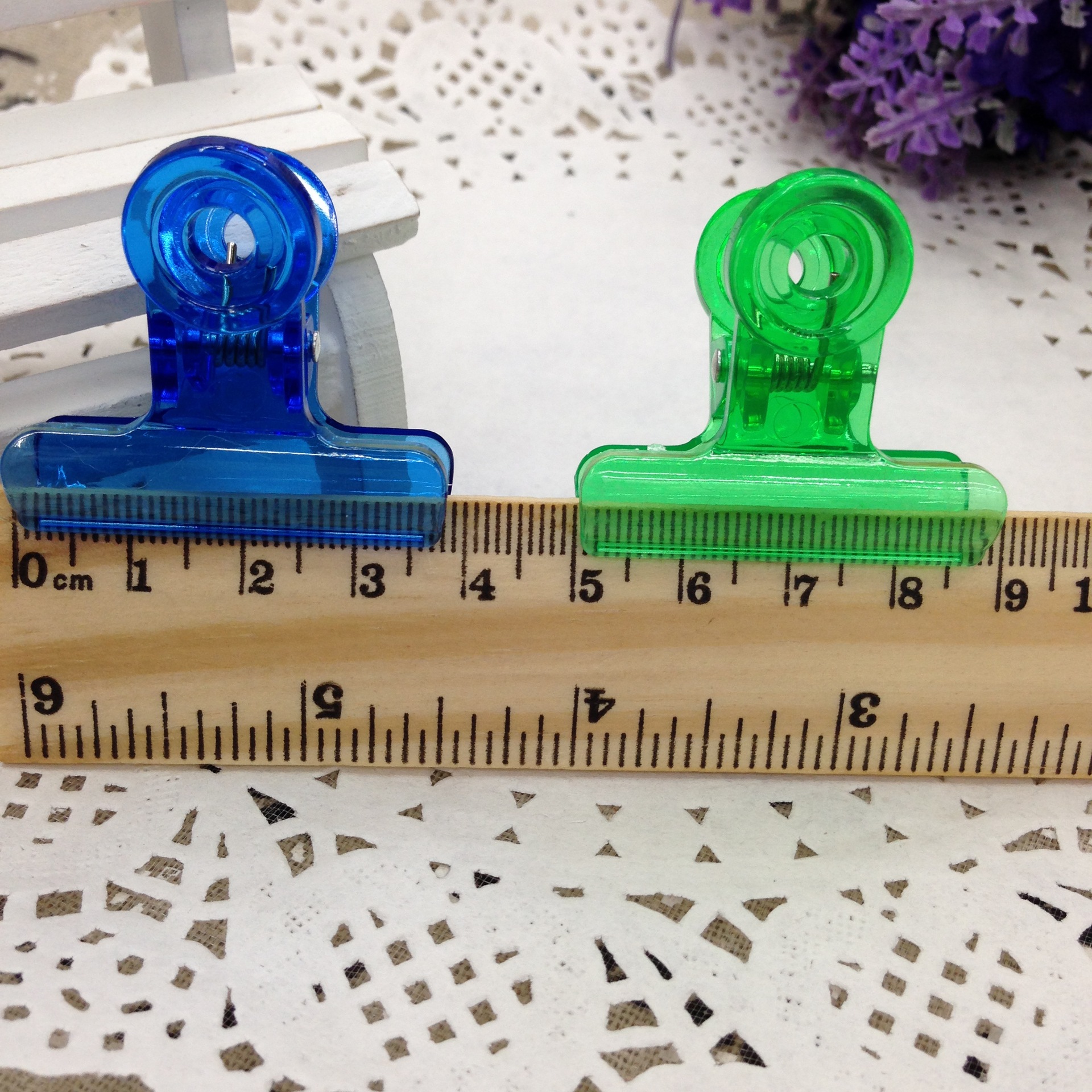 Dovetail clamp plate clamp plastic transparent paper books circle clip 38mm
