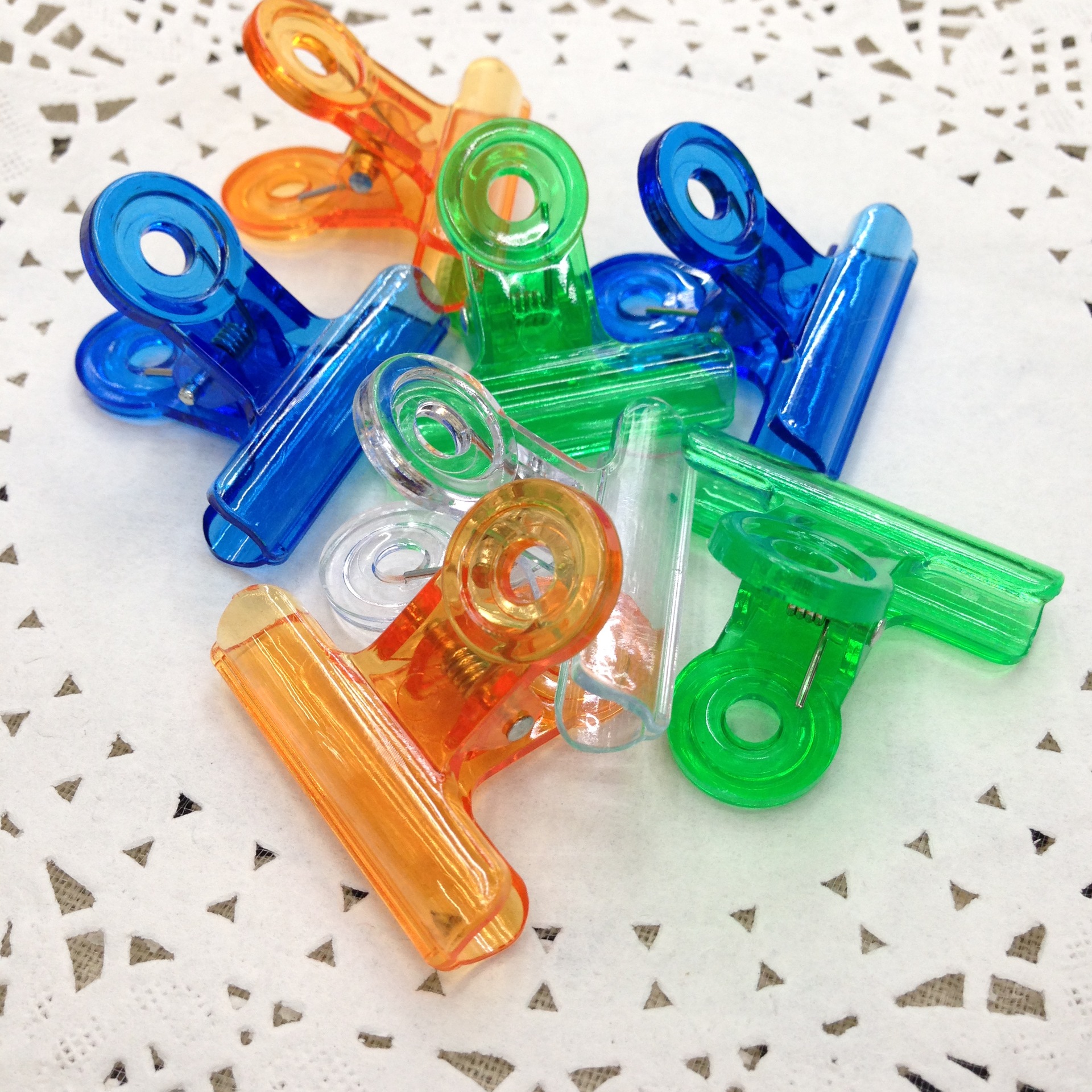 Dovetail clamp plate clamp plastic transparent paper books circle clip 38mm