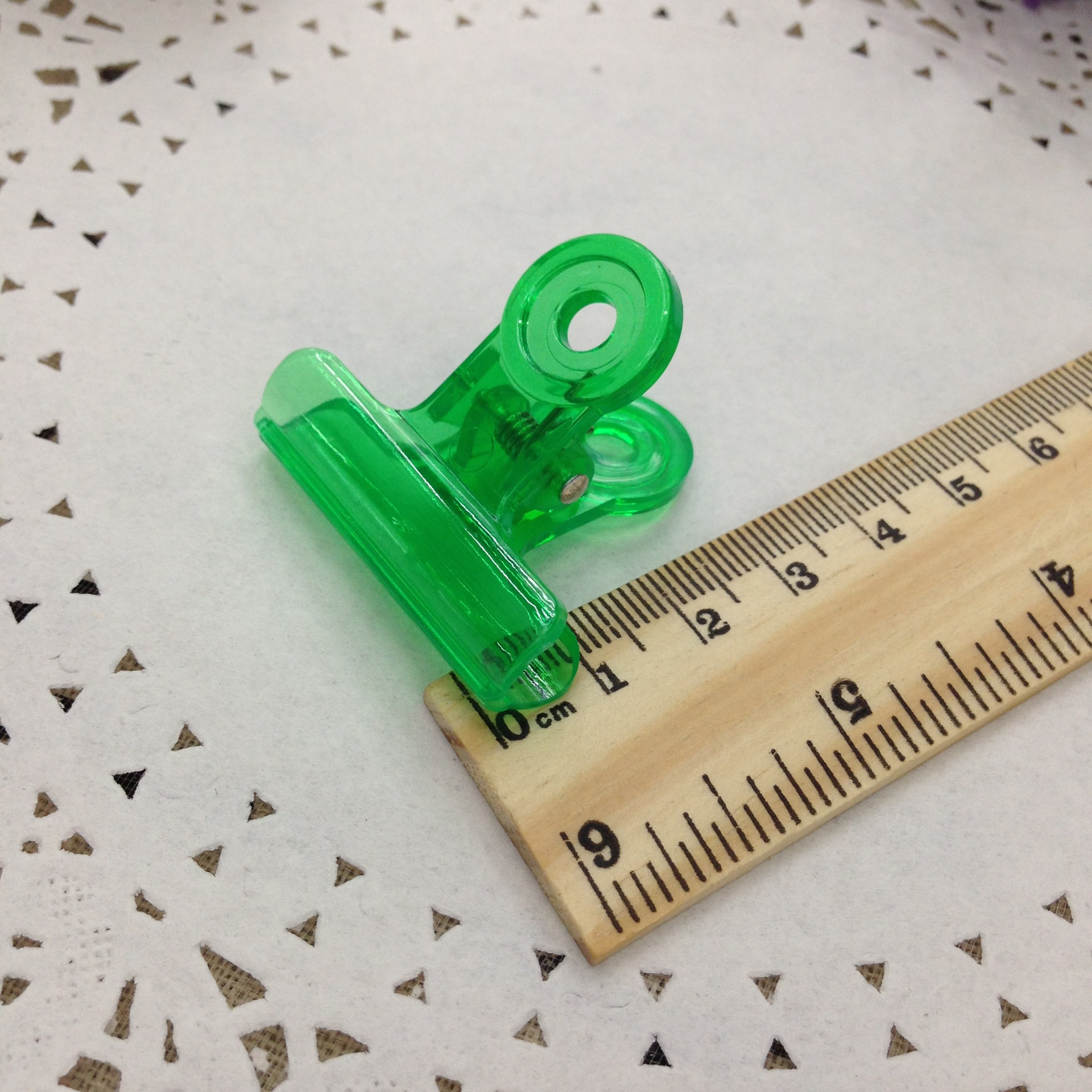 Dovetail clamp plate clamp plastic transparent paper books circle clip 38mm