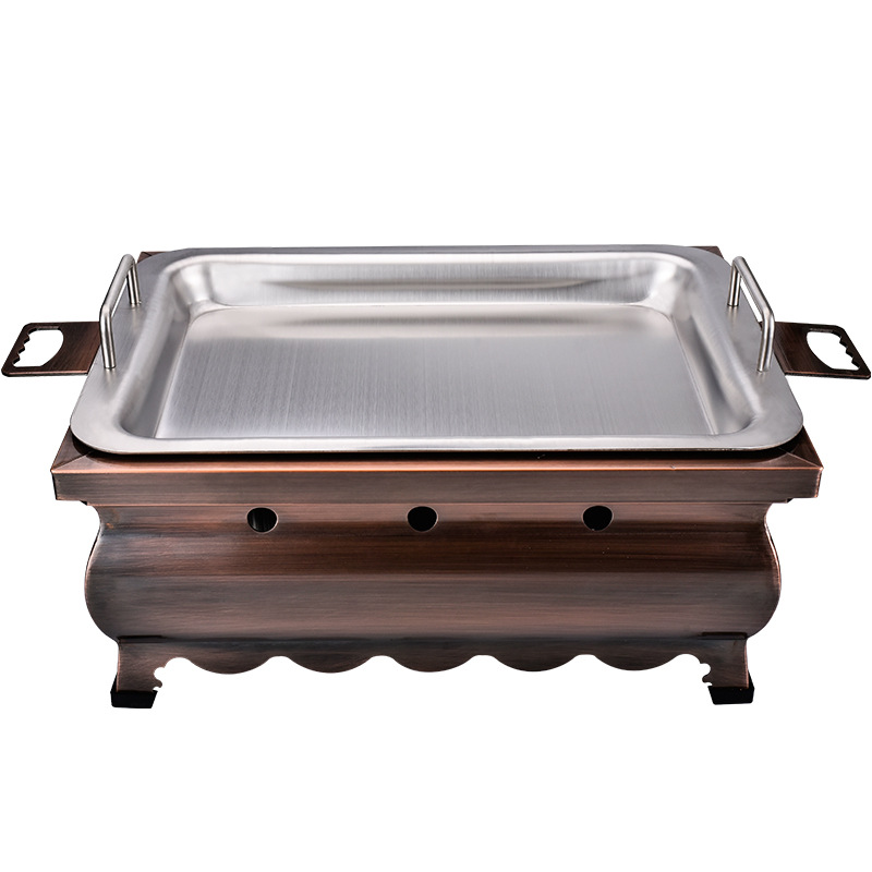 Factory Direct Sales Willing to Hook Fish Grill Barbecue Oven Tin Paper Fish Wrap Commercial New Stainless Steel Seafood Large Coffee Plate
