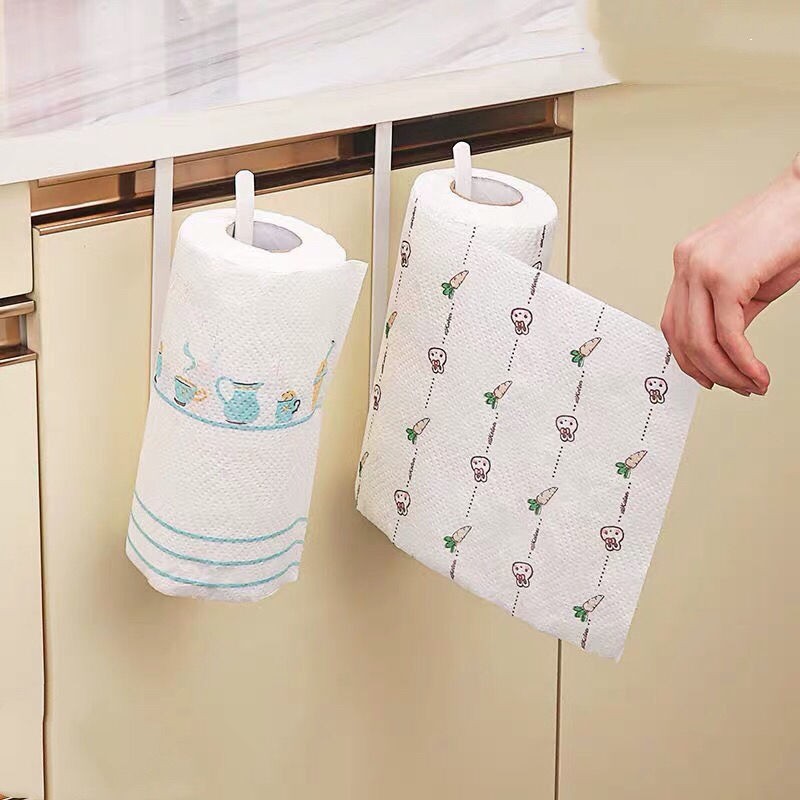 Iron Tissue Rack Roll Stand Simple Cabinet Hanging Storage Rack Cabinet Porting Plate Storage Rack Kitchen Paper Holder