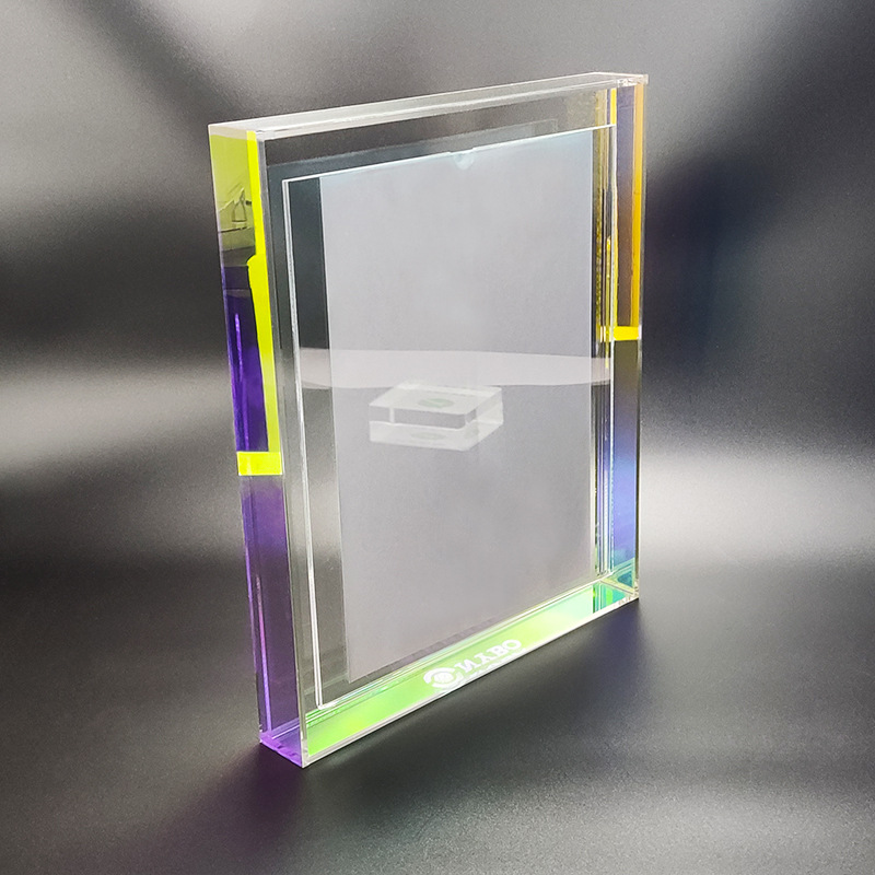 INS Style Creative Dried Flowers Three-Dimensional Hollow Decoration Colorful Colorful Plexiglass Photo Frame A4 Acrylic Photo Frame