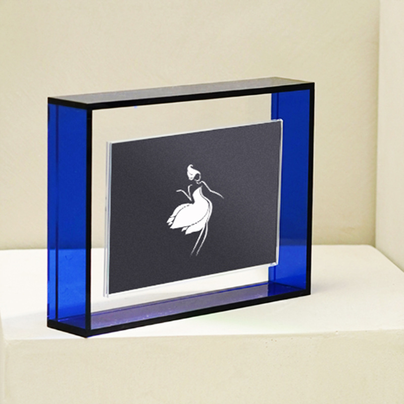 INS Style Creative Dried Flowers Three-Dimensional Hollow Decoration Colorful Colorful Plexiglass Photo Frame A4 Acrylic Photo Frame