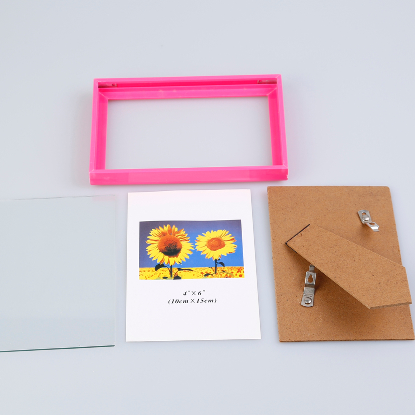 Light Blue PVC Material Creative Decoration Photo Home Decorative Gift Living Room Bedroom Crafts Plastic Photo Frame