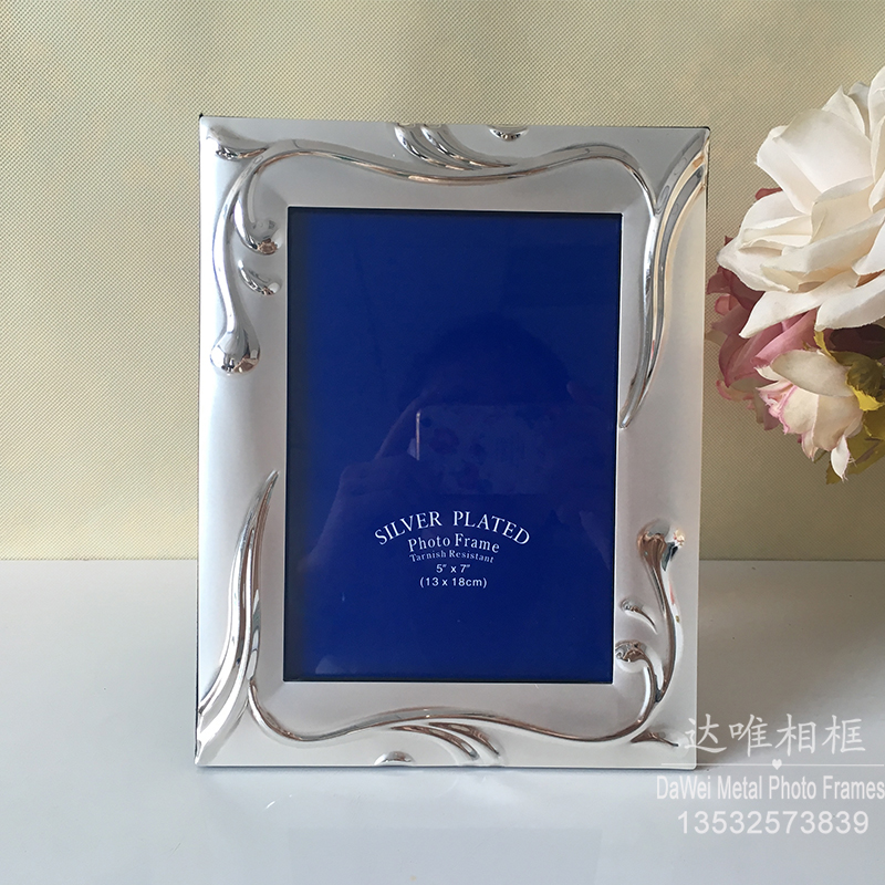 Spot silver frame metal photo frame factory direct sales 5 inch 6 inch 7 inch 8 inch 10 inch