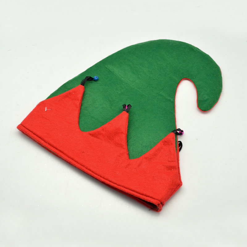Character Christmas hat elf hat, Christmas bell hat, corner hat, Christmas decorations.