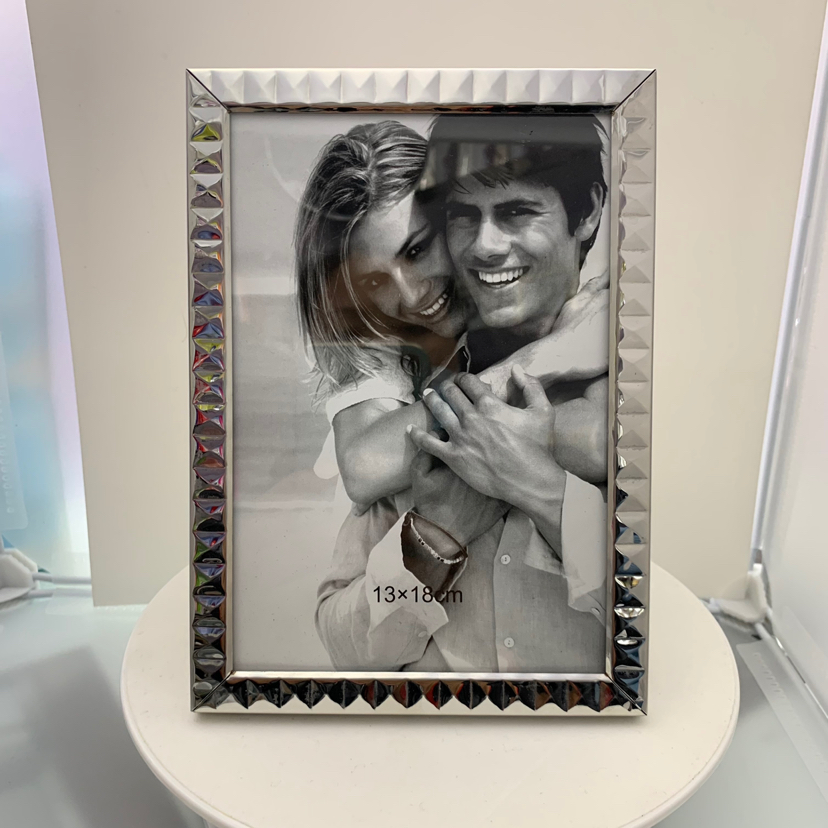 Widened Flat Stainless Steel Glass Density Plate Creative Decoration Photo Living Room Crafts Metal Photo Frame