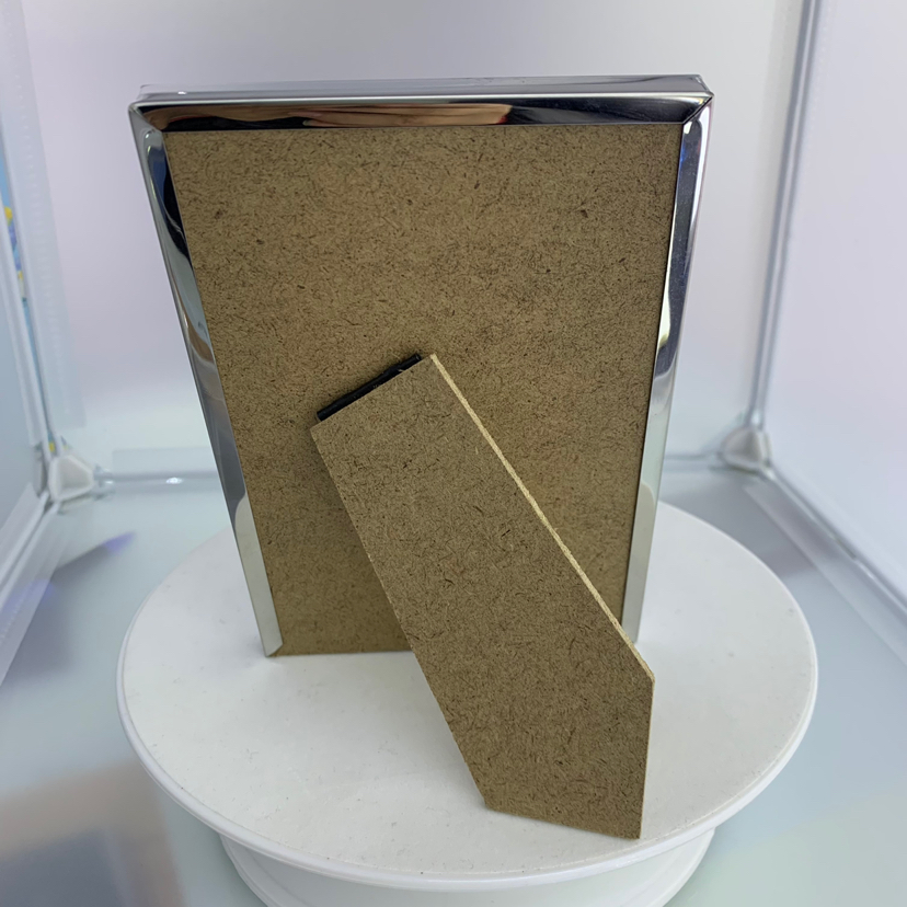 Widened Flat Stainless Steel Glass Density Plate Creative Decoration Photo Living Room Crafts Metal Photo Frame