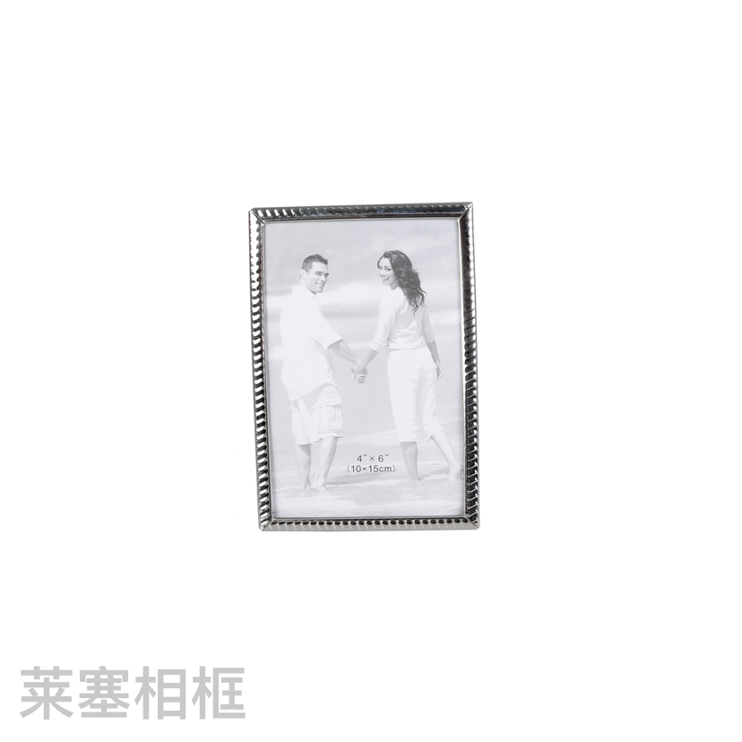 Triangle Stainless Steel Silver Density Plate Backboard Creative Decoration Home Decorative Gift Photo Metal Photo Frame