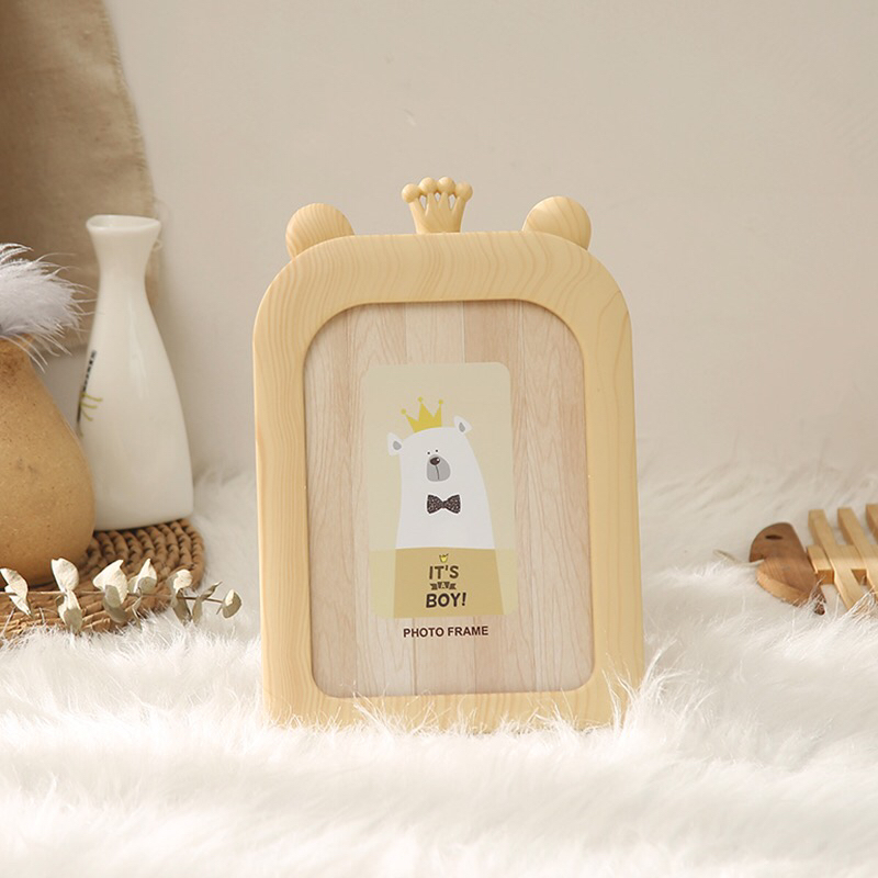 Haotao Photo Frame HT-1086A Crown Bear 7-Inch (2 Colors)