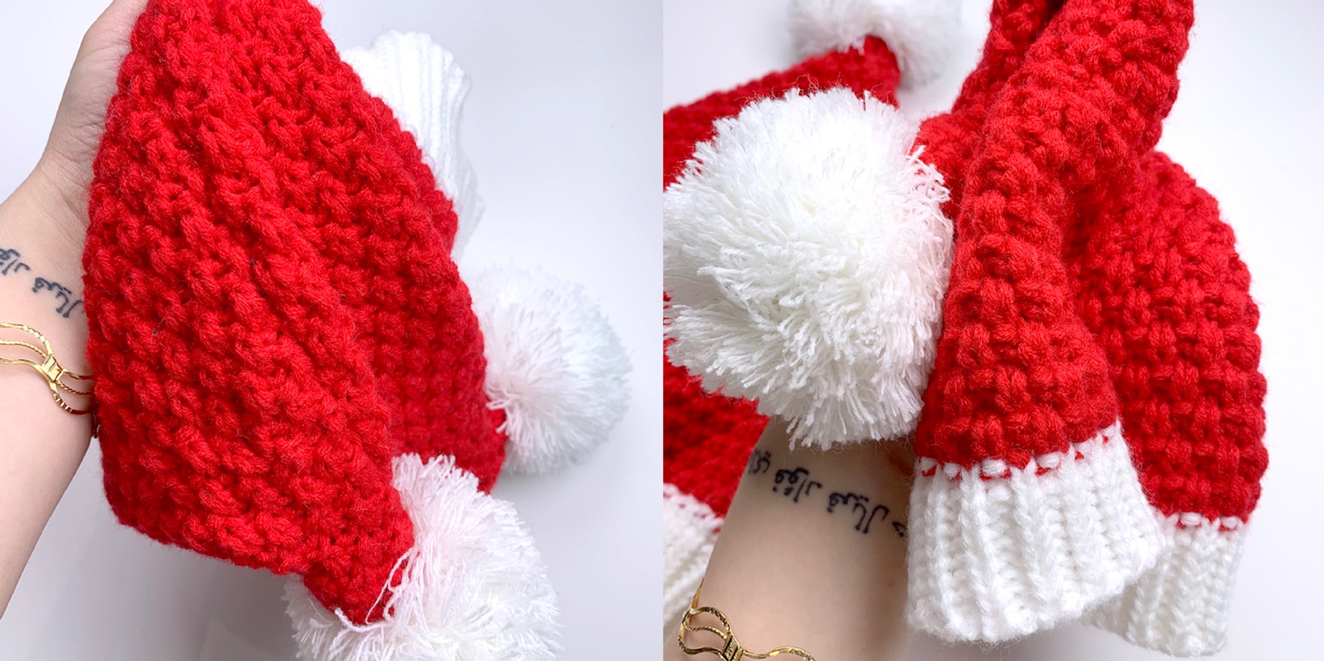 Factory Spot Foreign Trade Cross-Border Autumn and Winter Santa Claus Knitting Woolen Cap Halloween Creative Gifts Christmas Hat
