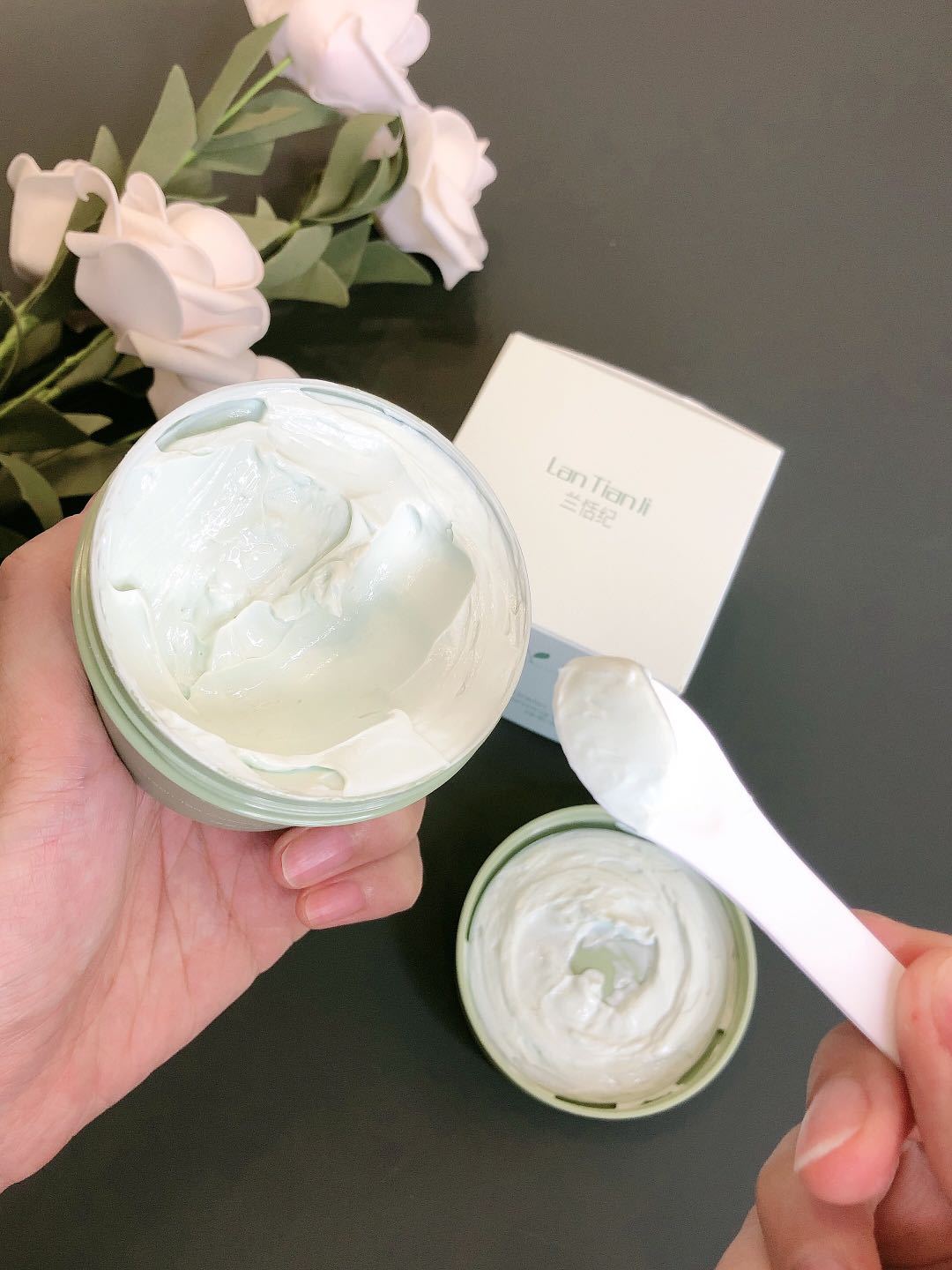 Lan Tianji Green Tea Mud Film Clean Mud Film Remove Blackhead Moisturizing Oil-Control Men Volcano Mung Bean Mud Mask