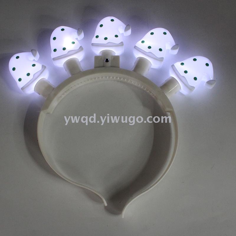 ZD Foreign Trade Popular Style Direct Selling Christmas Hat Head Buckle Luminous Head Buckle Bulb Head Buckle Christmas Halloween Products