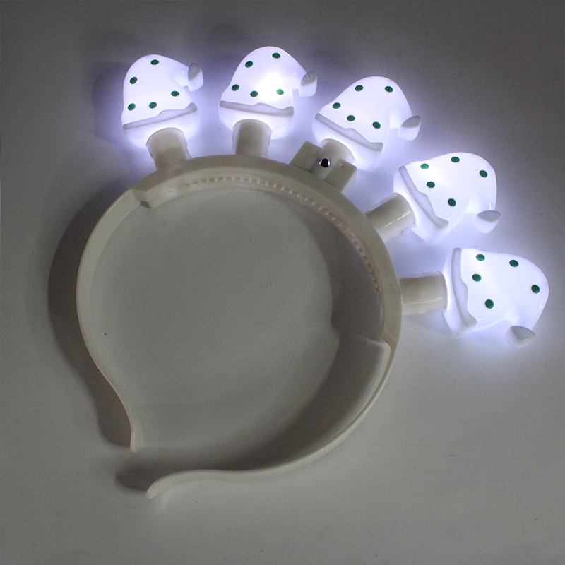 ZD Foreign Trade Popular Style Direct Selling Christmas Hat Head Buckle Luminous Head Buckle Bulb Head Buckle Christmas Halloween Products