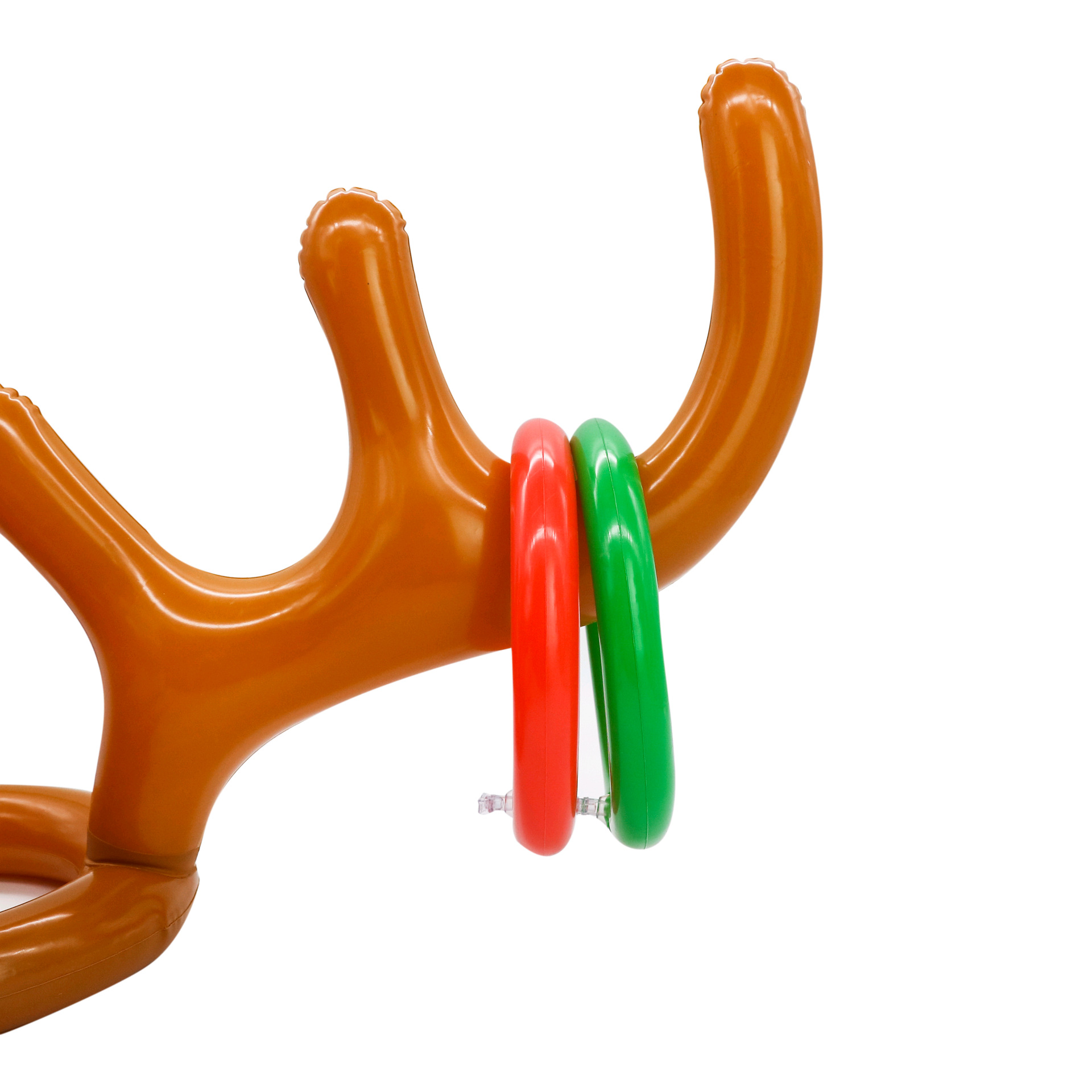 Direct Supply PVC Inflatable Antler Ring Inflatable Deer Head Ring Inflatable Christmas Hat Customized Inflatable Elk Hat