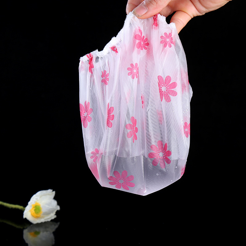 Printed rural style waterproof bath cap dust cap care mask makeup cap environmental EVA adult bath cap
