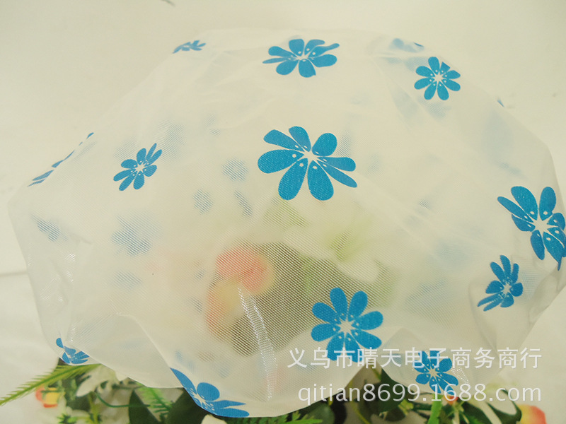 Printed rural style waterproof bath cap dust cap care mask makeup cap environmental EVA adult bath cap