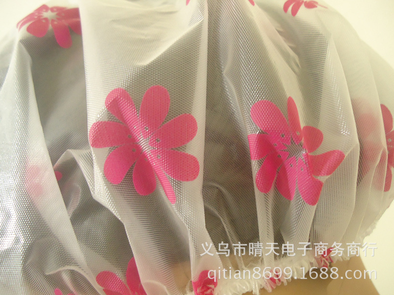Printed rural style waterproof bath cap dust cap care mask makeup cap environmental EVA adult bath cap