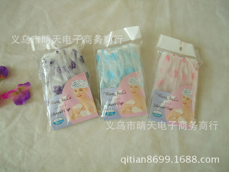 Printed rural style waterproof bath cap dust cap care mask makeup cap environmental EVA adult bath cap