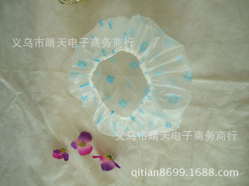 Printed rural style waterproof bath cap dust cap care mask makeup cap environmental EVA adult bath cap