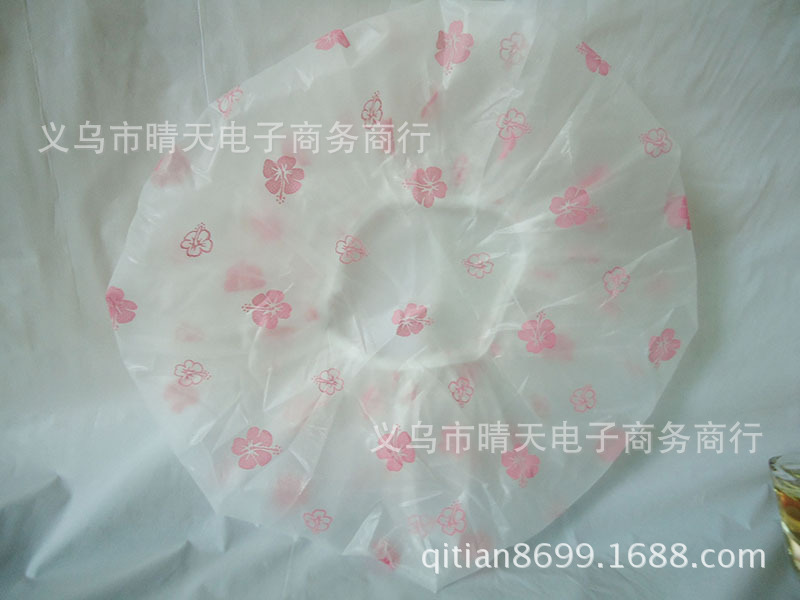 Printed rural style waterproof bath cap dust cap care mask makeup cap environmental EVA adult bath cap