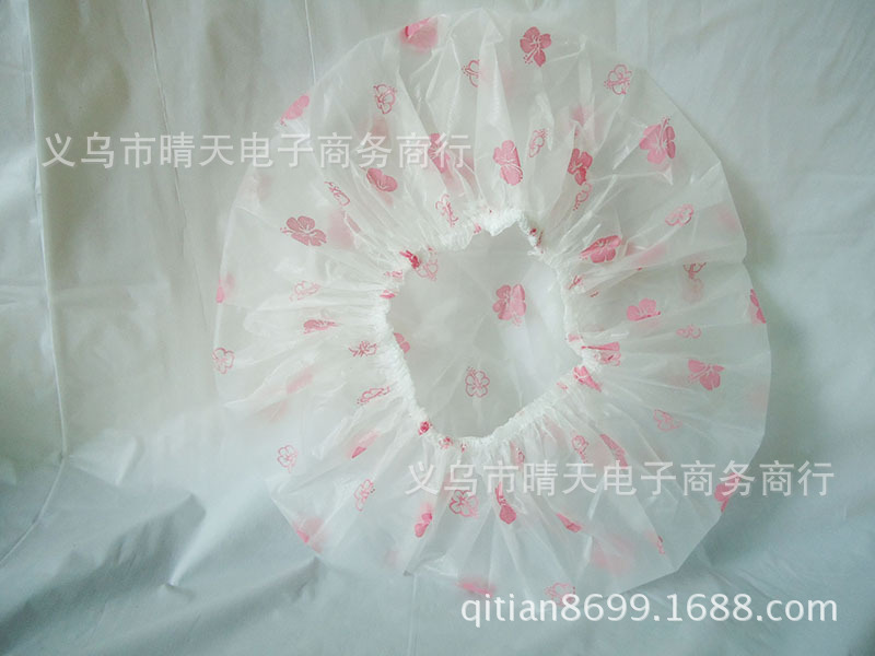 Printed rural style waterproof bath cap dust cap care mask makeup cap environmental EVA adult bath cap