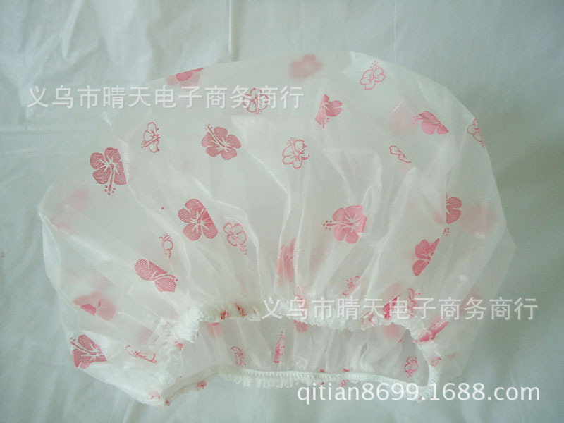 Printed rural style waterproof bath cap dust cap care mask makeup cap environmental EVA adult bath cap