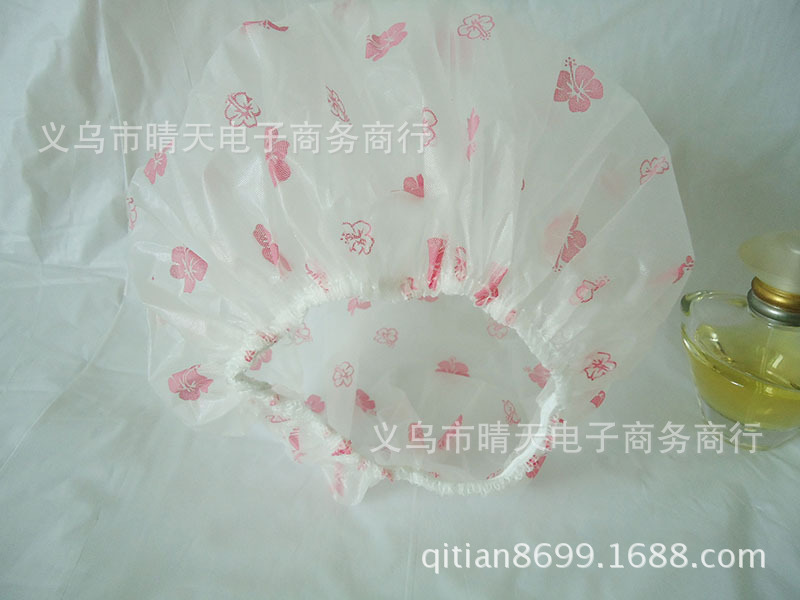 Printed rural style waterproof bath cap dust cap care mask makeup cap environmental EVA adult bath cap
