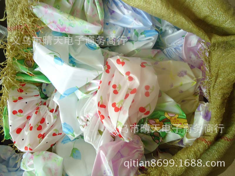Printed rural style waterproof bath cap dust cap care mask makeup cap environmental EVA adult bath cap
