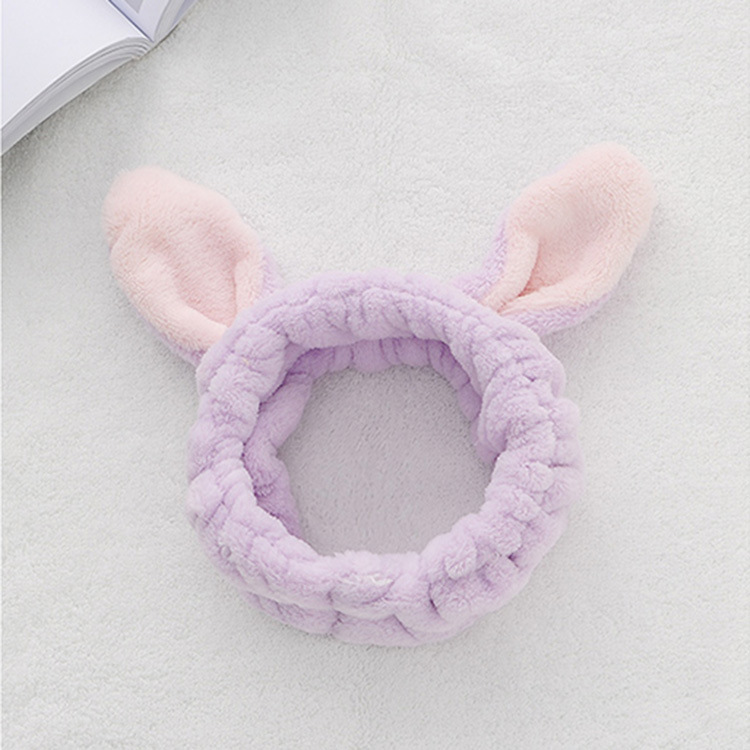 Cute show MOE stereo rabbit ears wash face hair band makeup mask band hair band hair band Korean hair accessories