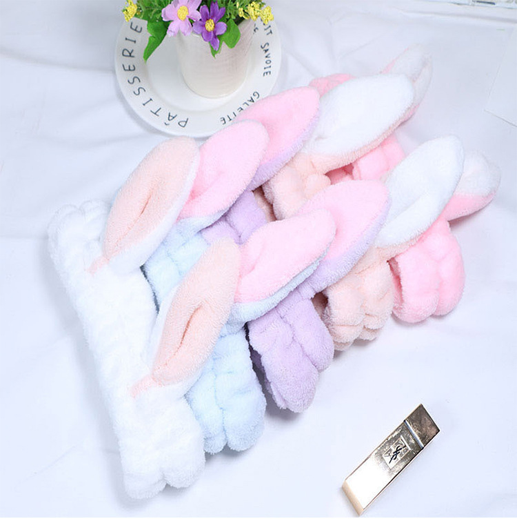 Cute show MOE stereo rabbit ears wash face hair band makeup mask band hair band hair band Korean hair accessories