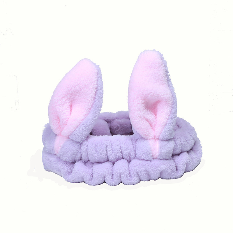 Cute show MOE stereo rabbit ears wash face hair band makeup mask band hair band hair band Korean hair accessories