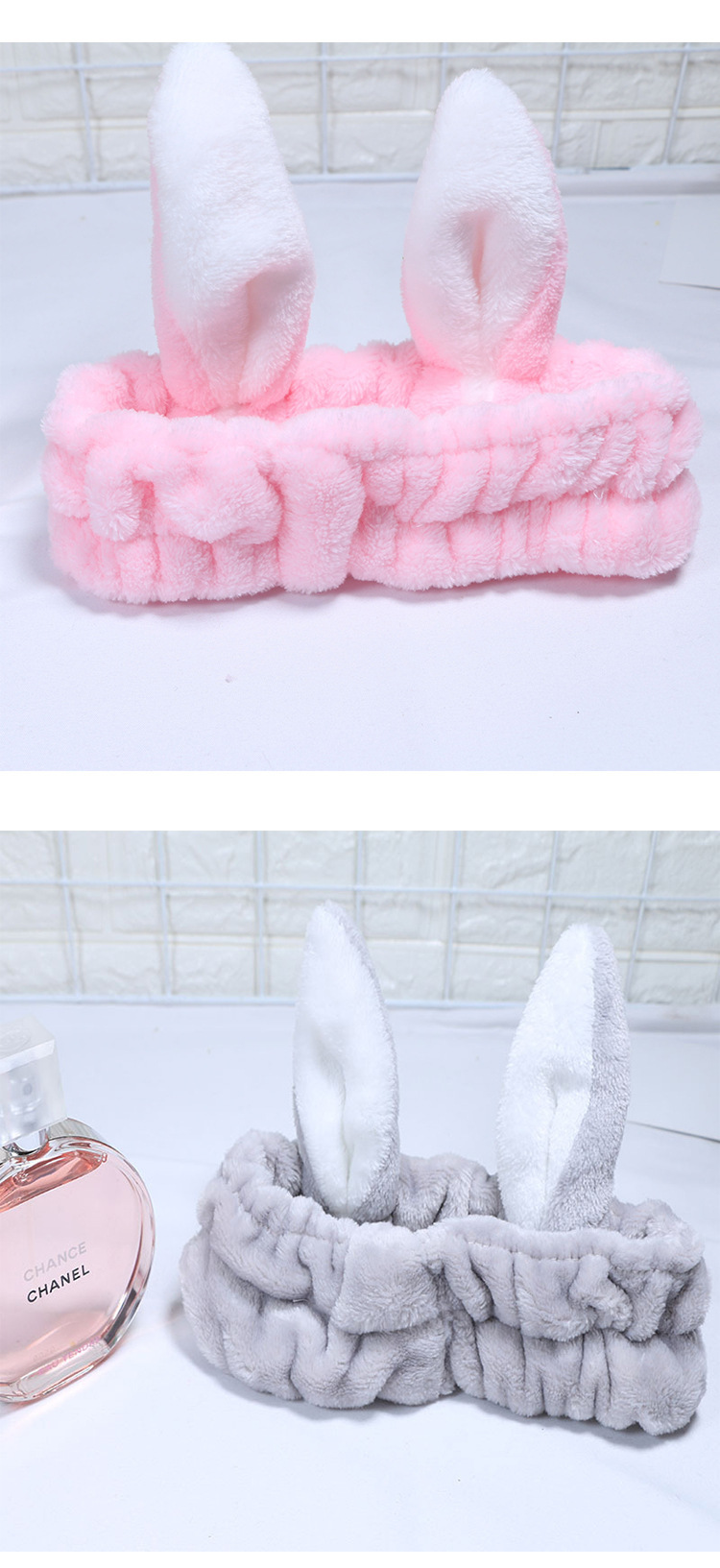 Cute show MOE stereo rabbit ears wash face hair band makeup mask band hair band hair band Korean hair accessories